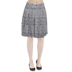 Cracked Texture Abstract Print Pleated Skirt