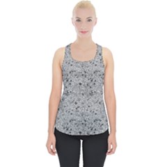 Cracked Texture Abstract Print Piece Up Tank Top
