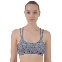 Cracked Texture Abstract Print Line Them Up Sports Bra