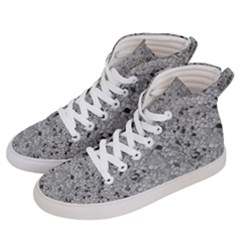 Cracked Texture Abstract Print Women s Hi-Top Skate Sneakers