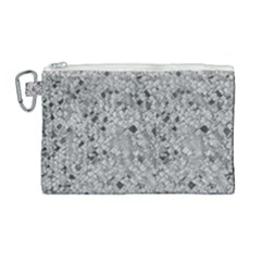 Cracked Texture Abstract Print Canvas Cosmetic Bag (Large)