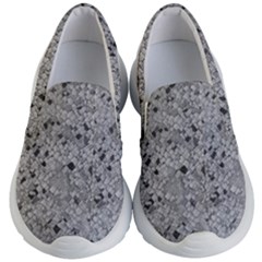 Cracked Texture Abstract Print Kid s Lightweight Slip Ons