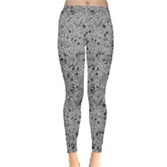 Cracked Texture Abstract Print Inside Out Leggings