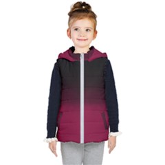 Ombre Kid s Hooded Puffer Vest by Valentinaart