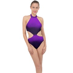 Ombre Halter Side Cut Swimsuit by Valentinaart