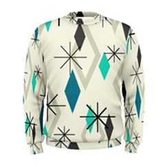 Atomic Era Diamonds (turquoise) Men s Sweatshirt by KayCordingly