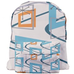 Minimalist Wavy Rectangles Giant Full Print Backpack by KayCordingly