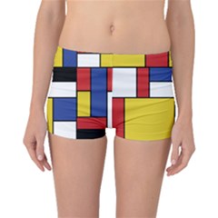 Mondrian Geometric Art Boyleg Bikini Bottoms by KayCordingly