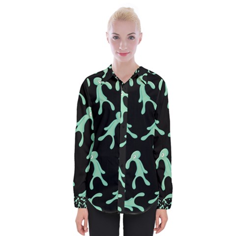 Bold And Brash Pattern Womens Long Sleeve Shirt by Valentinaart