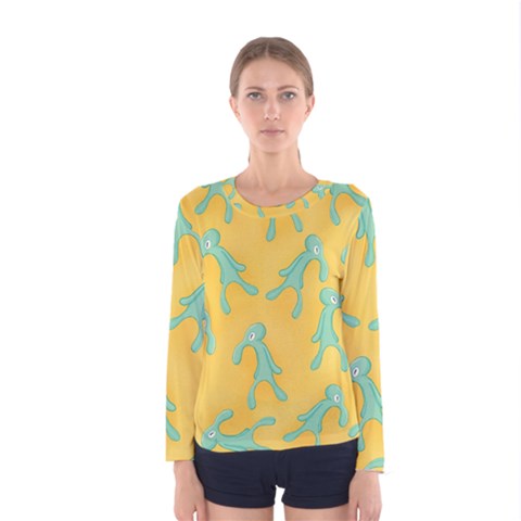 Bold And Brash Pattern Women s Long Sleeve Tee by Valentinaart