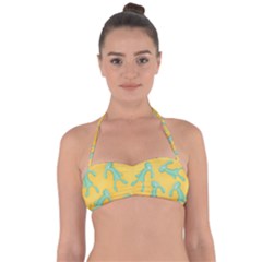 Bold And Brash Pattern Halter Bandeau Bikini Top by Valentinaart
