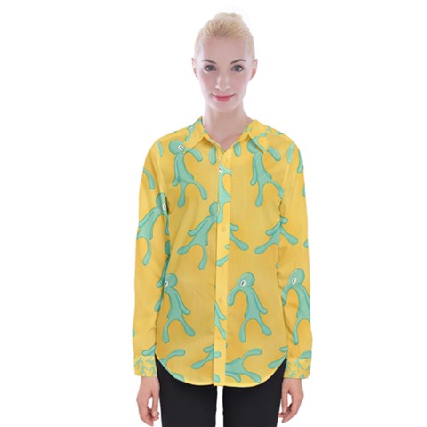 Bold And Brash Pattern Womens Long Sleeve Shirt by Valentinaart