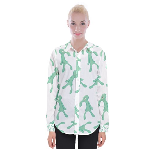 Bold And Brash Pattern Womens Long Sleeve Shirt by Valentinaart