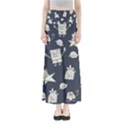 Doodle Bob Pattern Full Length Maxi Skirt View1