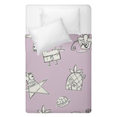 Doodle Bob Pattern Duvet Cover Double Side (single Size) by Valentinaart