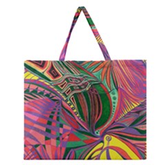 Delight  Zipper Large Tote Bag by nicholakarma