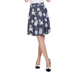 Doodle Bob Pattern A-line Skirt