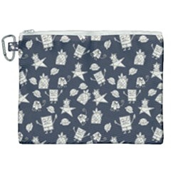 Doodle Bob Pattern Canvas Cosmetic Bag (xxl) by Valentinaart