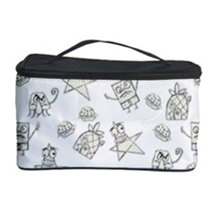 Doodle Bob Pattern Cosmetic Storage by Valentinaart
