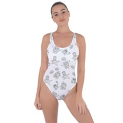 Doodle Bob Pattern Bring Sexy Back Swimsuit by Valentinaart