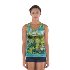 Bloom In Vintage Ornate Style Sport Tank Top  by pepitasart