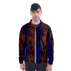 Colored Rusty Abstract Grunge Texture Print Windbreaker (men) by dflcprints
