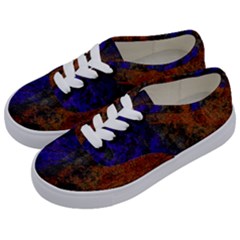 Colored Rusty Abstract Grunge Texture Print Kids  Classic Low Top Sneakers by dflcprints