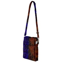 Colored Rusty Abstract Grunge Texture Print Multi Function Travel Bag by dflcprints