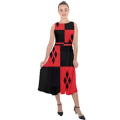 Harley Midi Tie-back Chiffon Dress