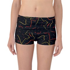 Lines Abstract Print Reversible Boyleg Bikini Bottoms