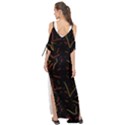 Lines Abstract Print Maxi Chiffon Cover Up Dress View2