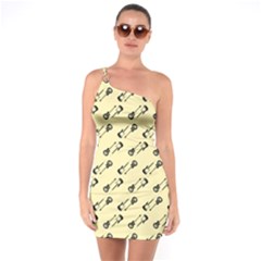 Guitar Guitars Music Instrument One Soulder Bodycon Dress by Simbadda