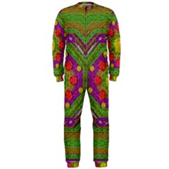 Flowers In Rainbows For Ornate Joy Onepiece Jumpsuit (men)  by pepitasart