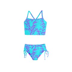 Branches Leaves Colors Summer Girls  Tankini Swimsuit