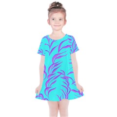Branches Leaves Colors Summer Kids  Simple Cotton Dress by Simbadda