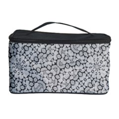 Geometric Grey Print Pattern Cosmetic Storage