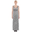 Geometric Grey Print Pattern Maxi Thigh Split Dress View1