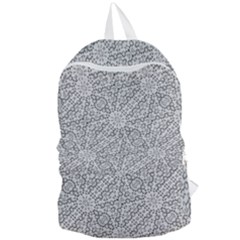 Geometric Grey Print Pattern Foldable Lightweight Backpack by dflcprints