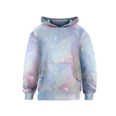 Wonderful Floral Design With Butterflies Kids  Pullover Hoodie by FantasyWorld7