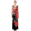 Bed of Bright Red Roses By FlipStylez Designs Maxi Thigh Split Dress View1