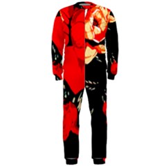 Bright Red Roses By Flipstylez Designs Onepiece Jumpsuit (men)  by flipstylezfashionsLLC