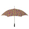 Multicolored Linear Pattern Design Straight Umbrellas View3