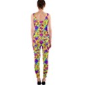 Multicolored Linear Pattern Design One Piece Catsuit View2