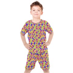 Multicolored Linear Pattern Design Kid s Set