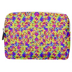 Multicolored Linear Pattern Design Make Up Pouch (medium)