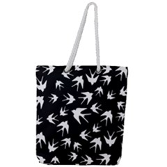 Birds Pattern Full Print Rope Handle Tote (large) by Valentinaart