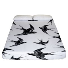 Birds Pattern Fitted Sheet (king Size) by Valentinaart