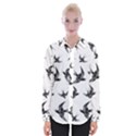 Birds pattern Womens Long Sleeve Shirt View1