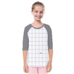 Pie Cooling on the Window Pane Pattern Kids  Quarter Sleeve Raglan Tee