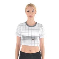 Pie Cooling On The Window Pane Pattern Cotton Crop Top by emilyzragz